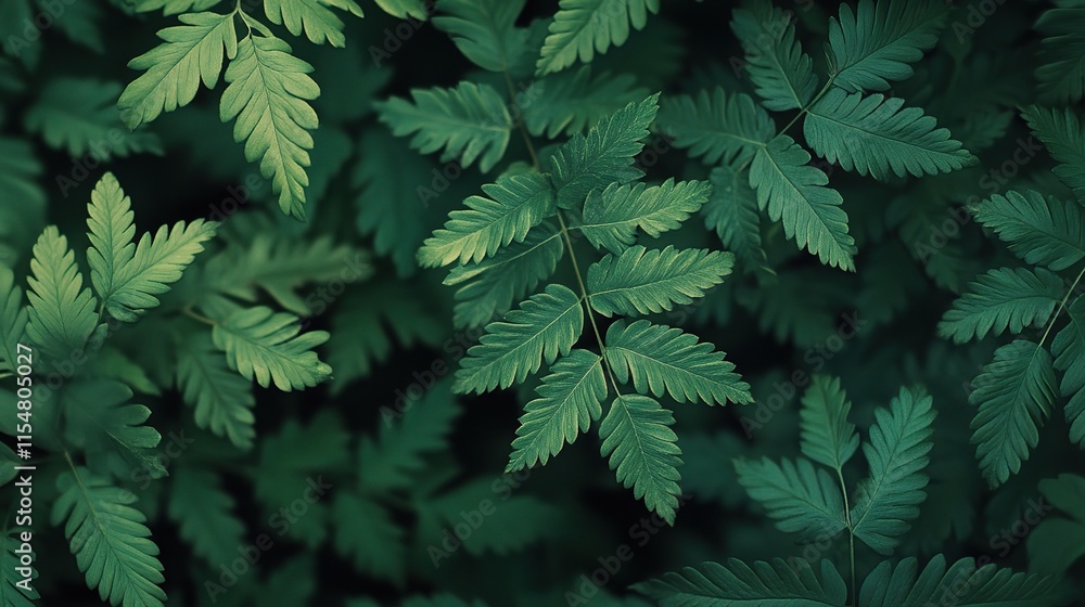Intricate Macro View of Detailed Green Leaves on Natural Background Intricate Macro View of Detailed Green Leaves on Natural Background