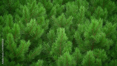 Lush Pine Forest Texture
