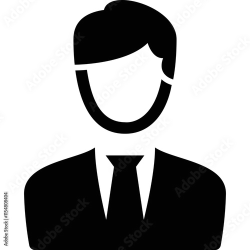 Simple vector icon office worker
