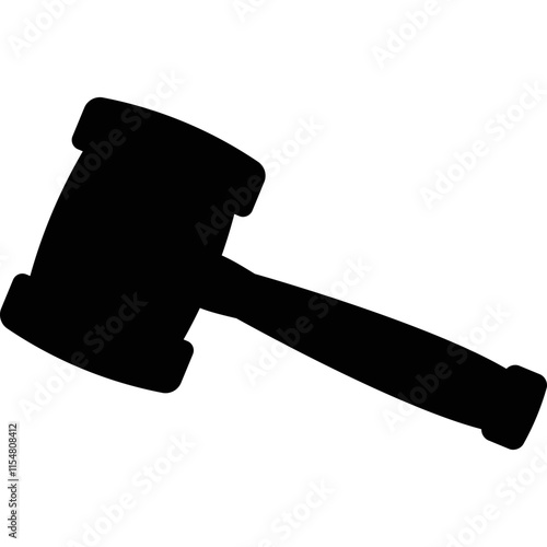 Simple vector icon judge gavel
