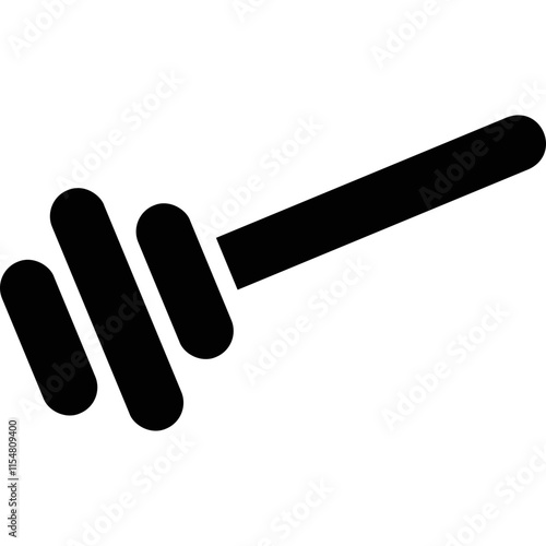 Simple vector icon honey spoon