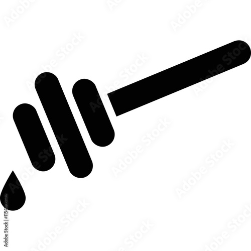 Simple vector icon honey spoon
