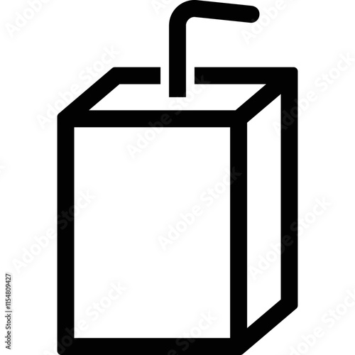 Simple vector icon juice box
