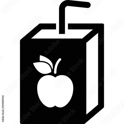 Simple vector icon juice box
