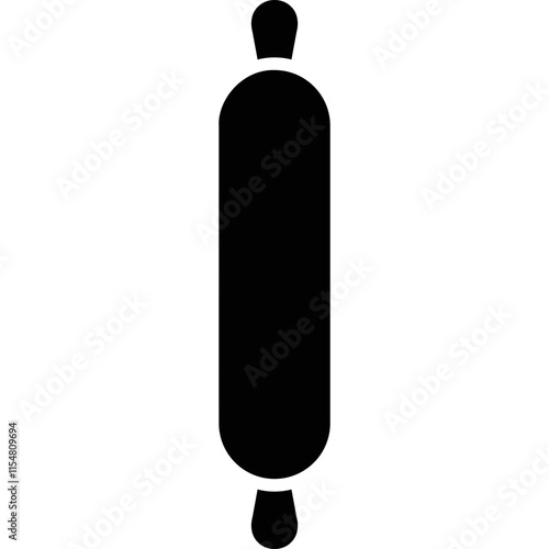 Rolling pin simple vector icon