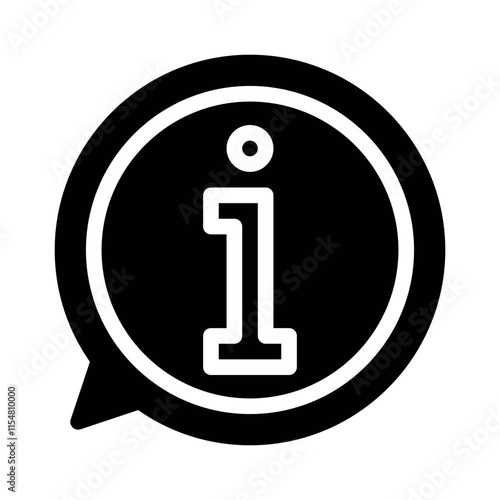 information glyph icon