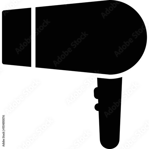 Hair dryer simple vector icon
