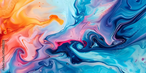Wallpaper Mural Colorful liquid abstract background Torontodigital.ca