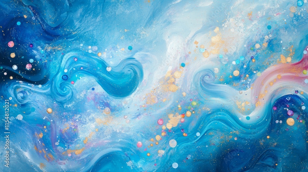 17.Ethereal blue background featuring a dynamic swirling pattern with soft, glittering sparkles and hints of rainbow-colored jewels scattered in a fairy-like design, creating an enchanting look for 17.Ethereal blue background featuring a dynamic swirling pattern with soft, glittering sparkles and hints of rainbow-colored jewels scattered in a fairy-like design, creating an enchanting look for