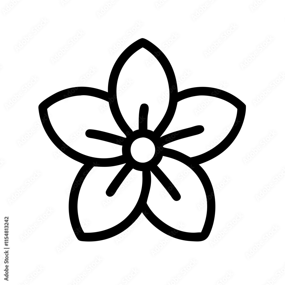 jasmine flower icon design jasmine flower icon design