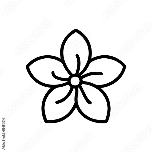 jasmine flower icon design