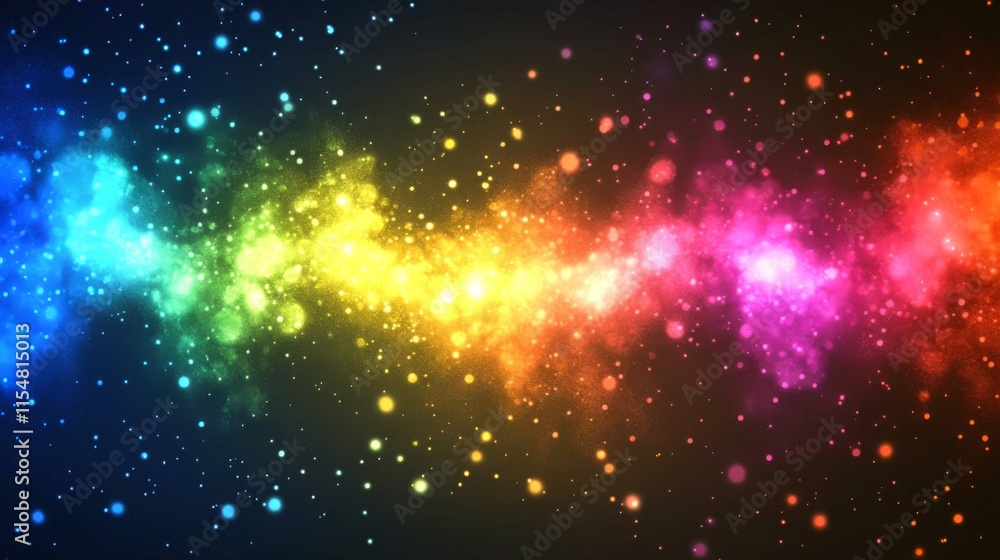 Fototapeta premium 50.Color firework background for social media, website