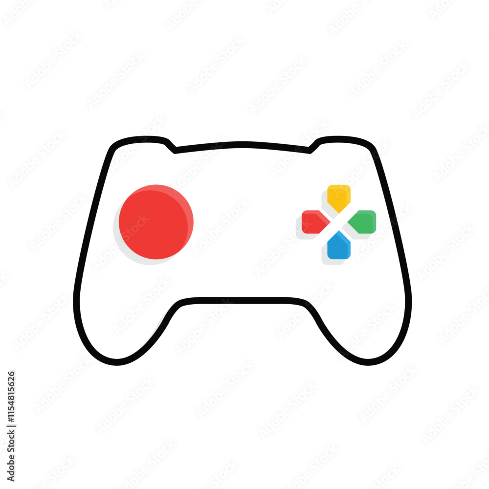 game icon. joystick, controller, console. for rental logo, web icon, play station, mixed design style. Vector design game icon. joystick, controller, console. for rental logo, web icon, play station, mixed design style. Vector design