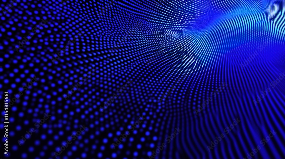 Dark Blue Abstract Background with Dots and Wavy Pattern Dark Blue Abstract Background with Dots and Wavy Pattern