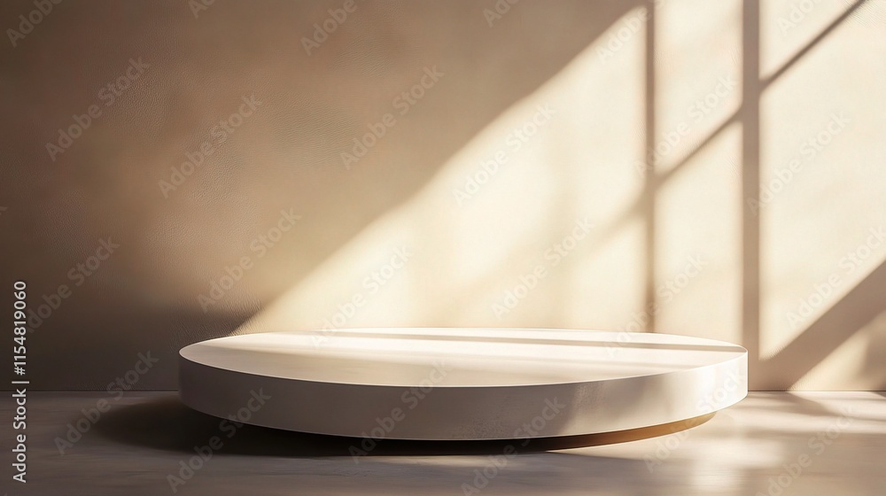 Sleek 3D Rendering of Minimalist Product Display Platform Sleek 3D Rendering of Minimalist Product Display Platform
