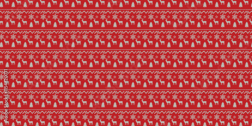 Christmas red pattern 