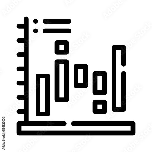 histogram line icon