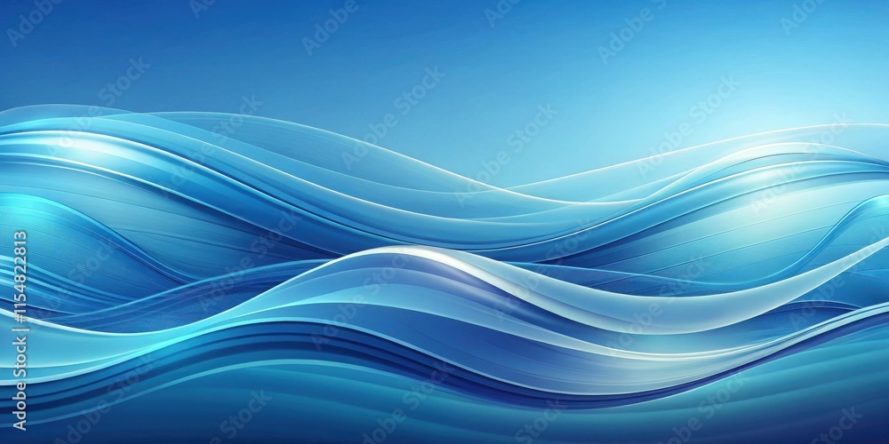 Abstract Blue Wave Design Serene, Flowing Curves and Shades of Aqua Abstract Blue Wave Design Serene, Flowing Curves and Shades of Aqua