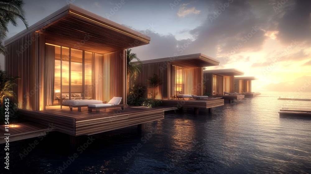 Sunset Cabanas Overlooking Scenic Ocean View Sunset Cabanas Overlooking Scenic Ocean View