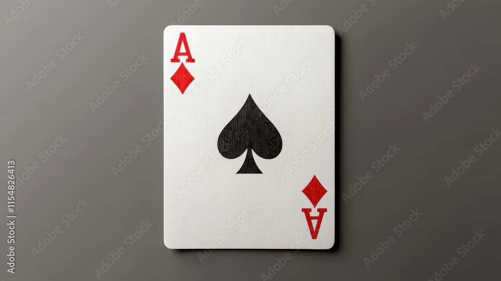 Obraz premium card ace on a transparent background. studio shot. copy space