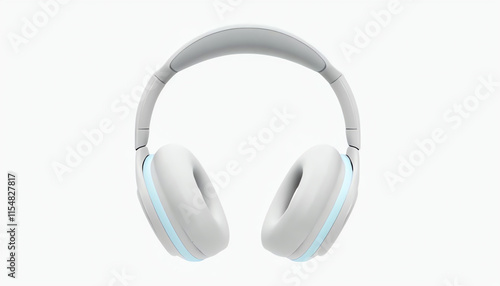 Modern wireless headphones with soft cushions and sleek design, stylish over-ear headphones, on a minimalist background, casque audio, auriculares, audifonos, fones de ouvido, opfhorer, cuffie  
