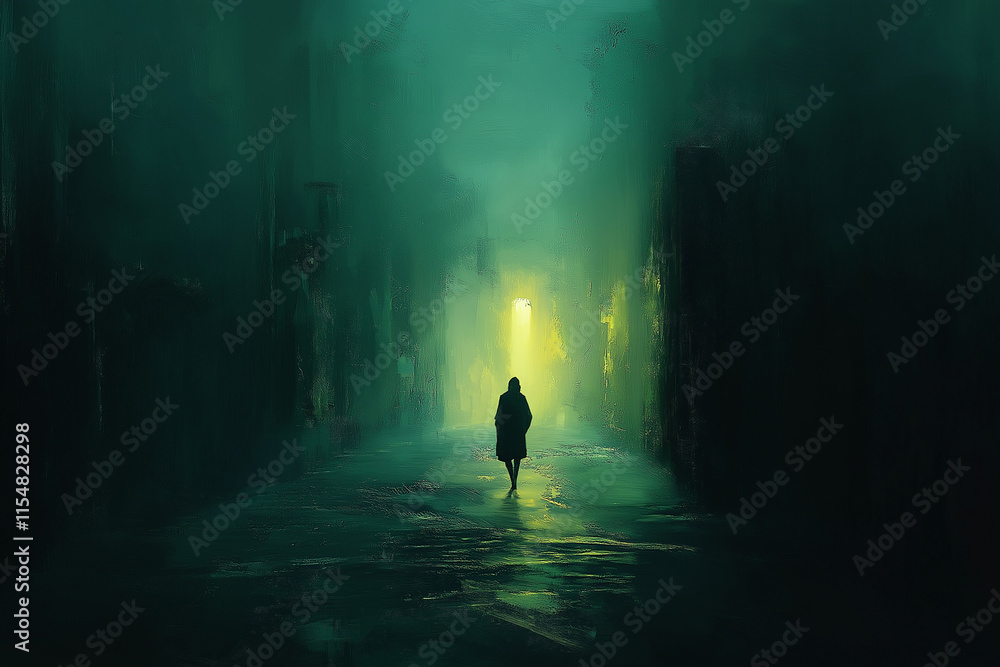 Mysterious Advance Towards a Faint Glimmer of Light Mysterious Advance Towards a Faint Glimmer of Light
