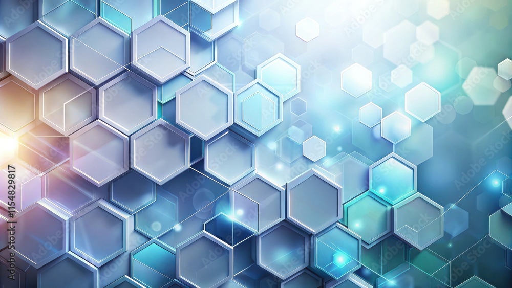 Abstract Hexagon Pattern A Futuristic Digital Background of Interlocking Geometric Shapes Abstract Hexagon Pattern A Futuristic Digital Background of Interlocking Geometric Shapes