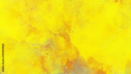 Abstract seamless yellow watercolor texture background. Yellow sky and watercolor background with abstract cloudy concept. 