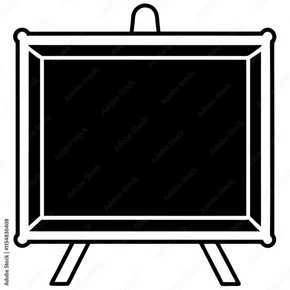 Blackboard Line Art Vector Design Blackboard Line Art Vector Design
