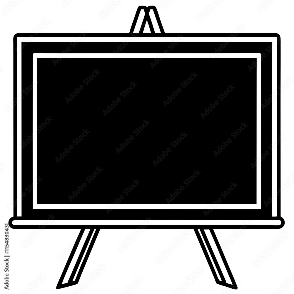 Blackboard Line Art Vector Design Blackboard Line Art Vector Design