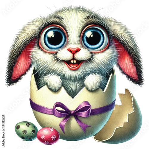 Funny Easter Bunny Sublimation Clipart