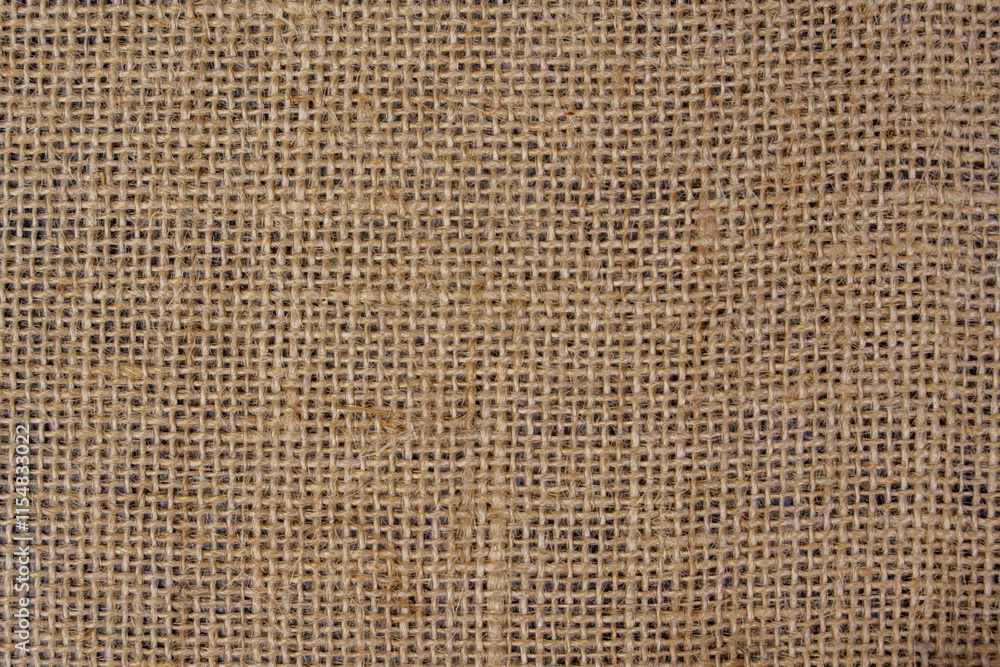 Detailed texture of burlap fabric close-up Detailed texture of burlap fabric close-up