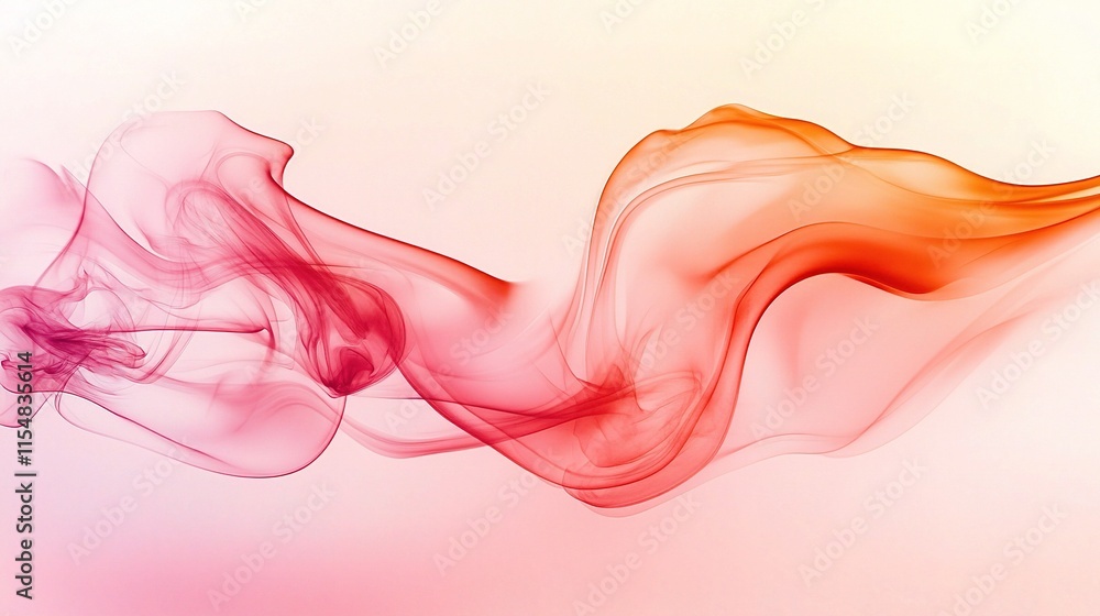 Dramatic Swirls of Smoke with Explosive Effect in Red and Orange Dramatic Swirls of Smoke with Explosive Effect in Red and Orange