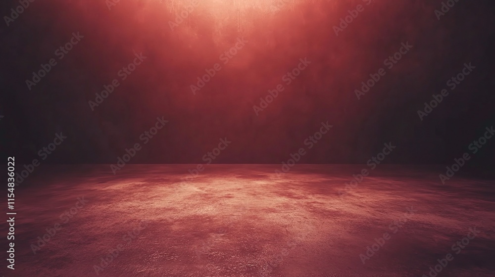 Fototapeta premium Dark Red Grunge Background with Textured Effect for Creative Projects
