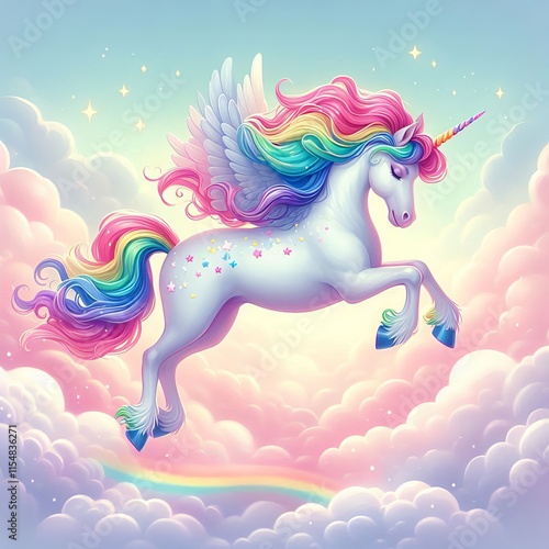 222 Cloud Dancer Unicorn Izobrajenie 3 iz 4