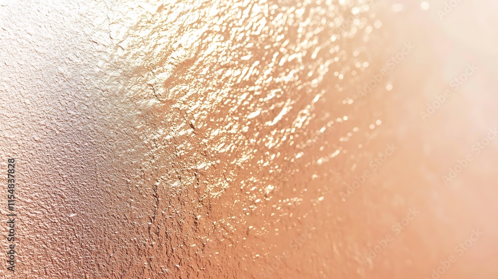 Fototapeta premium Abstract textured background with warm gold and peach hues, showing a bumpy, uneven surface.