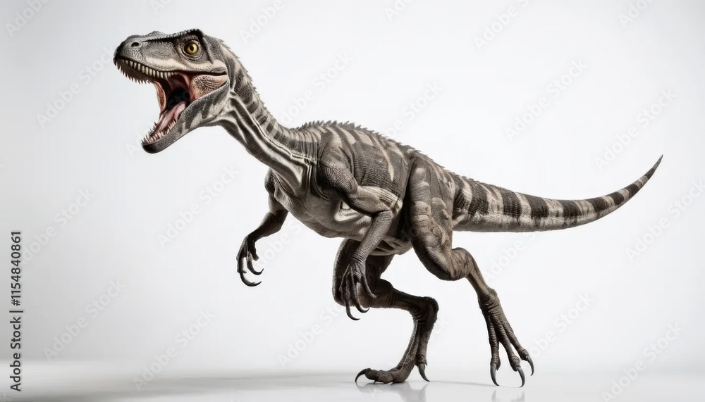 Majestic Dinosaur Skeletons in a Modern Museum