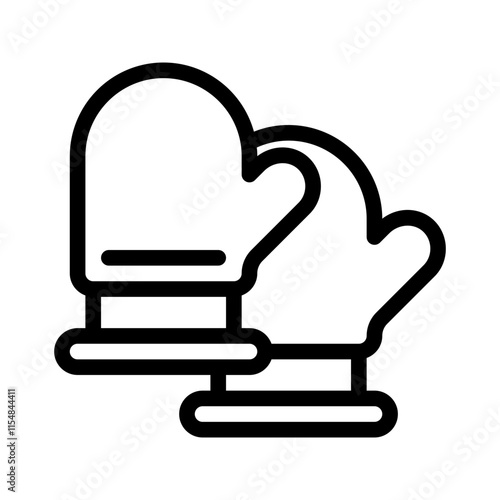 Oven Mitt line icon