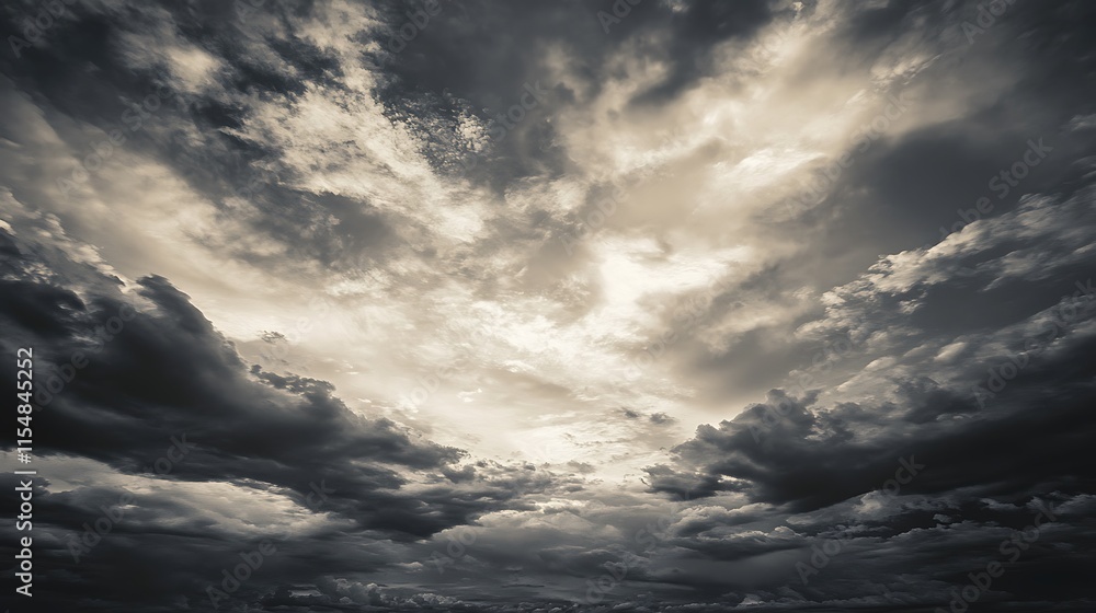 Obraz premium Dramatic Sky, Storm Clouds, Dramatic Cloudscape