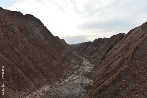 Geomorphic Scenery Desert in Xinjiang, China photo