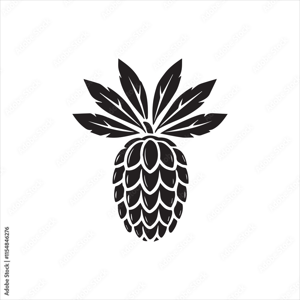 Obraz premium pineapple isolated on white