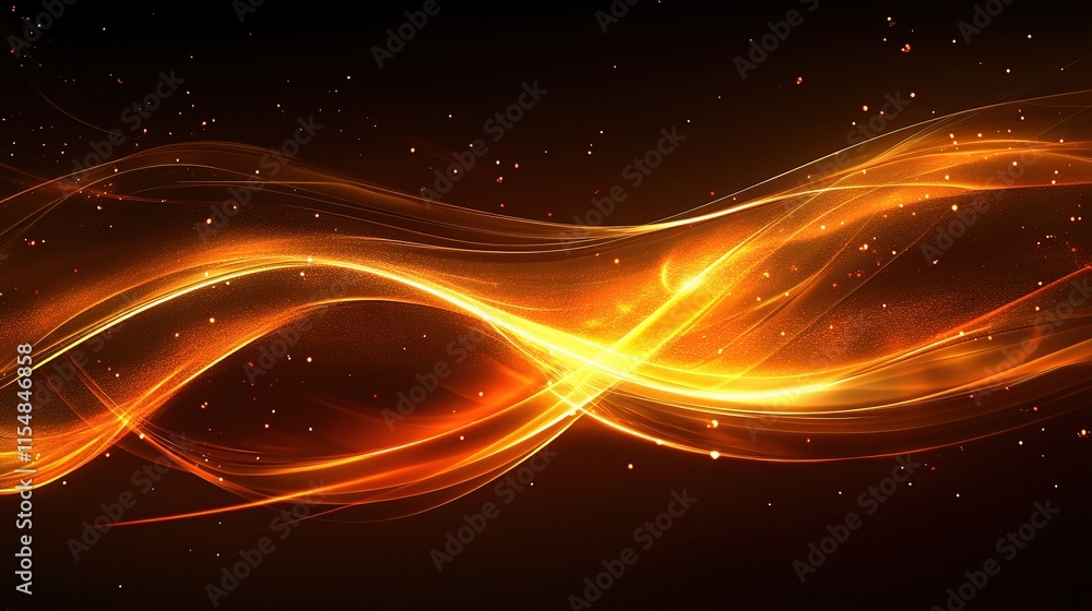 Obraz premium Elegant Looping Light Background with Continuous Flowing Effects