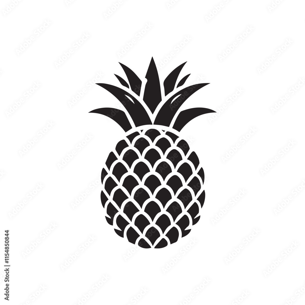 Obraz premium pineapple isolated on white