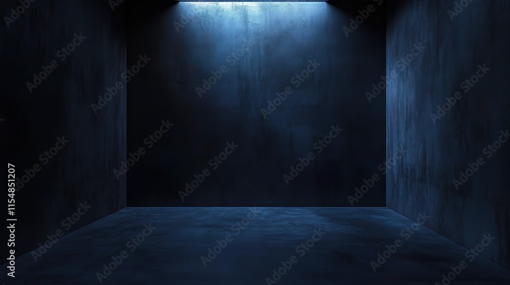 Dark 3D Room with Dramatic Lighting and Textured Background Dark 3D Room with Dramatic Lighting and Textured Background