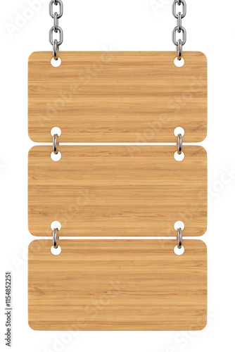 Wooden signboard hanging fr...