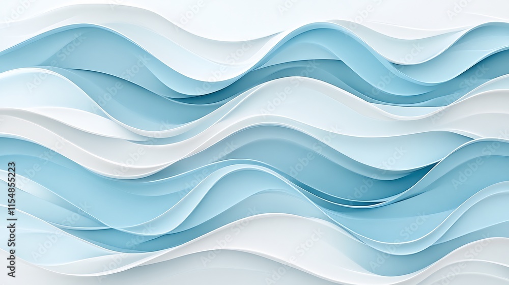 Abstract Blue and White Wave Pattern Background Abstract Blue and White Wave Pattern Background