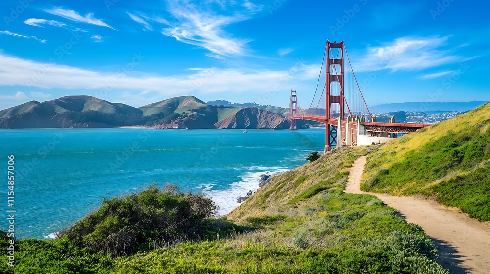 Golden Gate Bridge Trail View Golden Gate Bridge Trail View