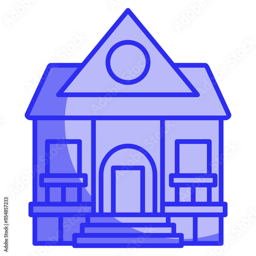 bungalow icon element for design