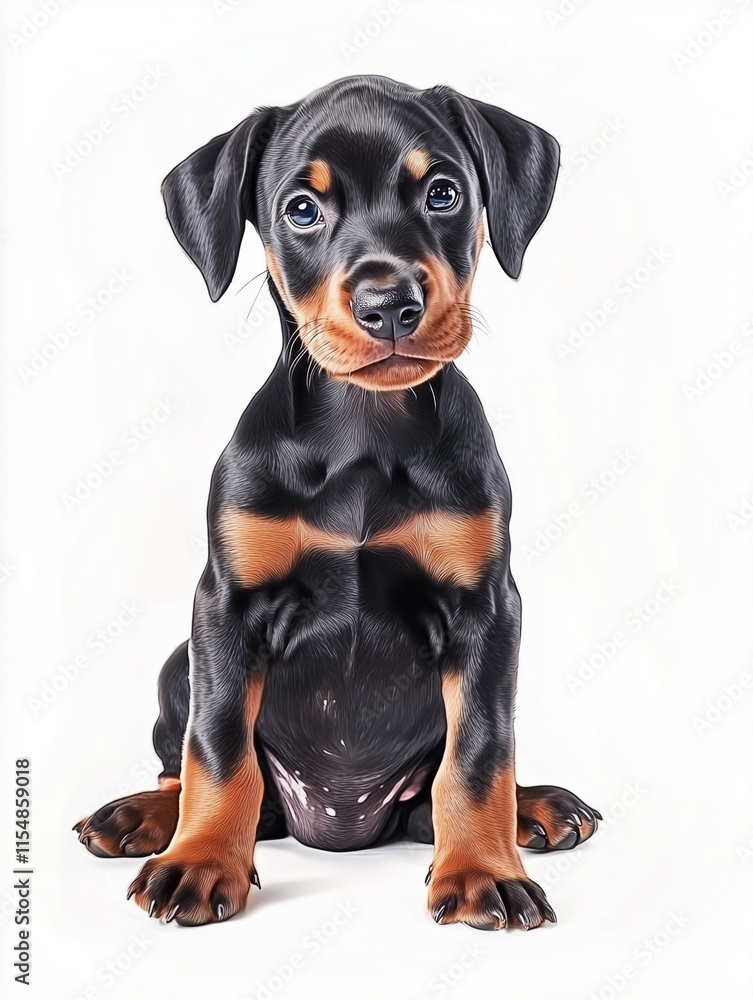 Obraz premium Doberman Pinscher