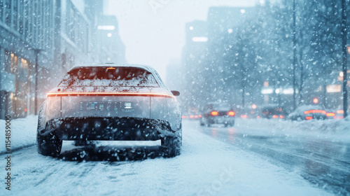 Autonomous Vehicle in Winter Snowstorm:  Driving Safety and Technology